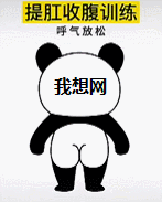 一個(gè)提肛運(yùn)動(dòng)GIF動(dòng)態(tài)圖，拉屎時(shí)不要做，避免拉成“糖葫蘆”