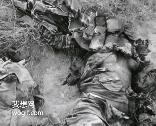 一川軍女兵被日軍慘殺陣亡，上半身衣服不見了（照片）